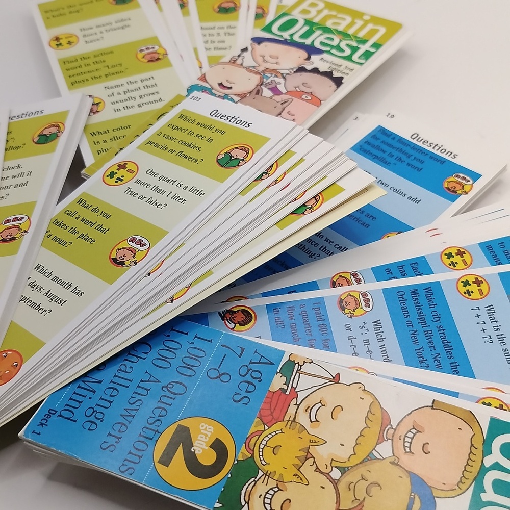 Brain Quest Q&A Grade 1 (Decks 1 & 2) and Grade 2 (Deck 1) Revised 3rd Ed 2005 - Picture 7 of 14